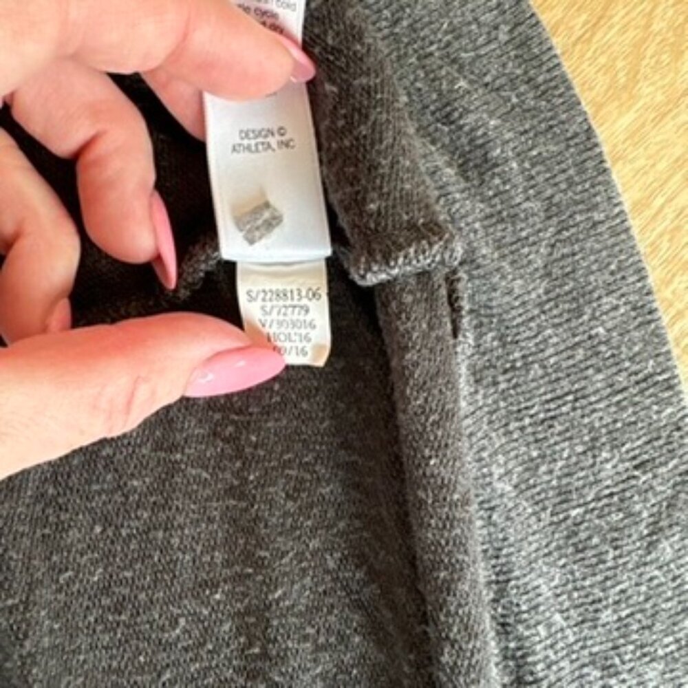 ** Athleta Studio Wrap Charcoal Heather Gray Small - Picture 10 of 10